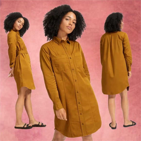 Everlane Dresses & Skirts - everlane • the modern utility shirtdress in brass 2